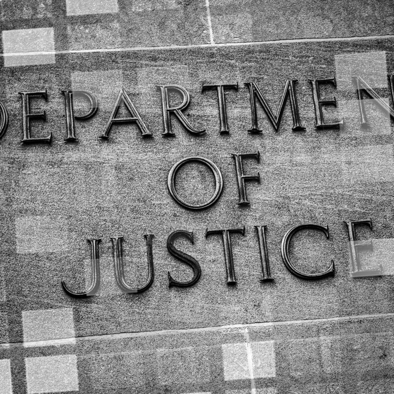 The department of justice is a government agency that prosecutes federal financial crimes